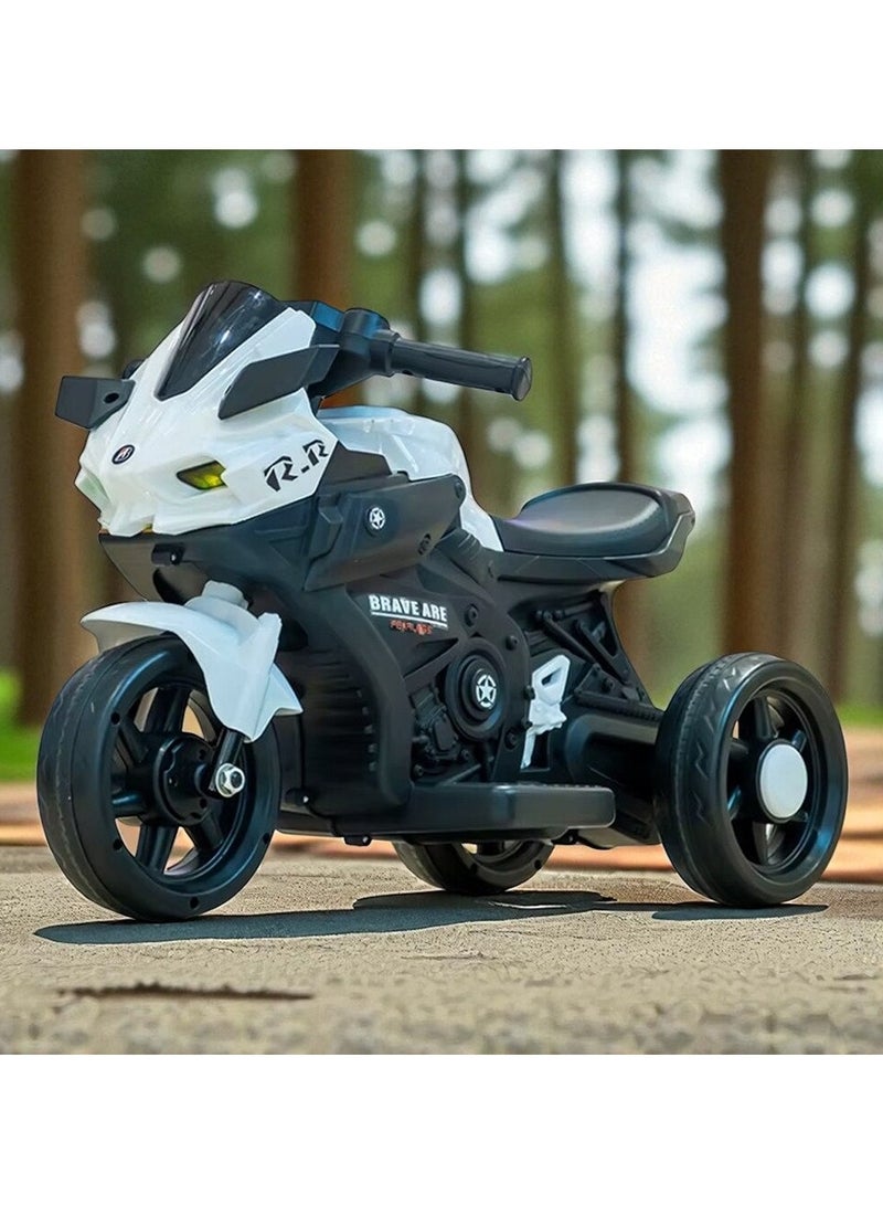 BR 6V Electric Ride-On Motorcycle for Kids – Stylish Sport Bike with Lights, Music & Safe Three-Wheel Support - Image 5