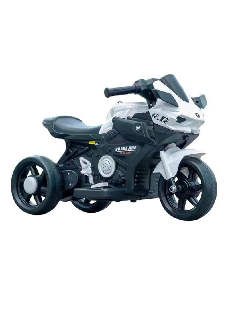 BR 6V Electric Ride-On Motorcycle for Kids – Stylish Sport Bike with Lights, Music & Safe Three-Wheel Support - Image 1