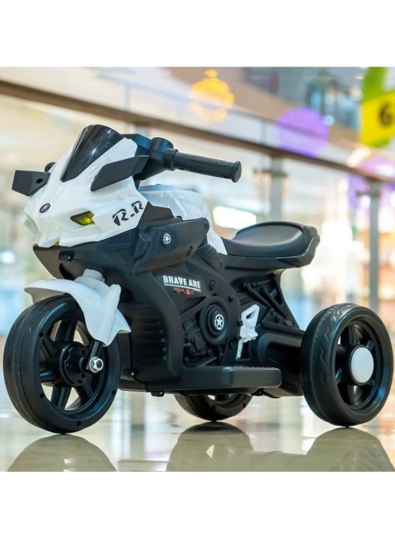 BR 6V Electric Ride-On Motorcycle for Kids – Stylish Sport Bike with Lights, Music & Safe Three-Wheel Support - Image 4