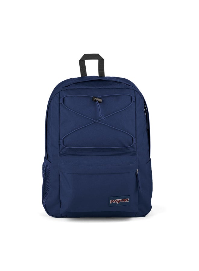 JANSPORT Flex Pack Zipper Closure Adjustable Shoulder Strap Backpack Navy 42 x 32 x 14 cm EK0A5BBXN541 - Image 1