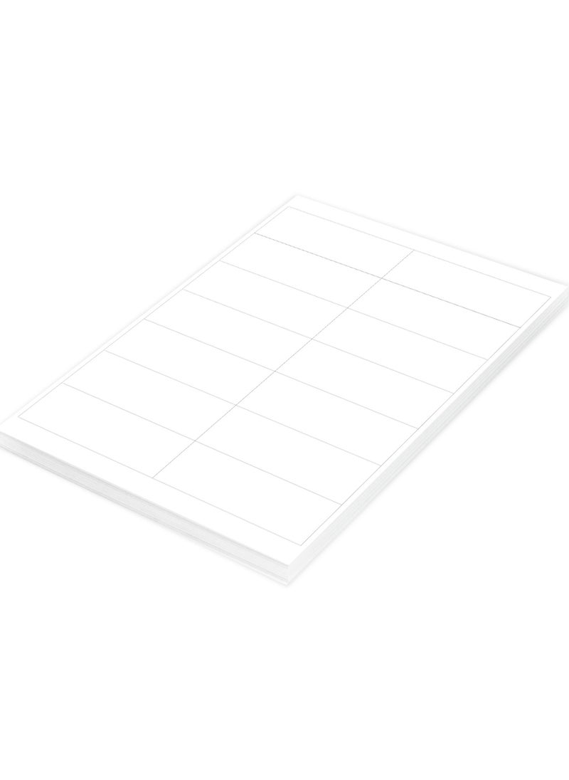 FIS FIS Multipurpose Laser Labels, Colour White, Size 101.6X38.1MM (14 Stickers x 100 Sheet) 1400 Labels, Size : A4 (21X29.7 CM) , Pack of 100 Sheets - FSLA14-3-100  - Image 2