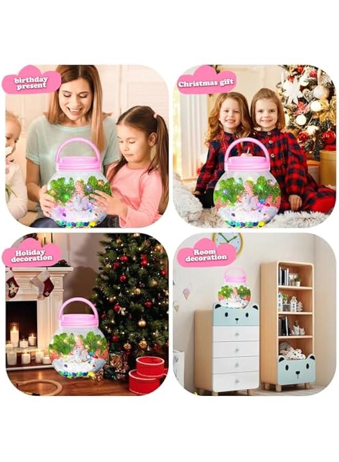 Unicorn Terrarium Crafts Kit for Girls - Unicorn Craft Kit for Kids,Unicorn Toys for Girls,Kids  Girls Gifts for Teen Girls Age 3+ - Image 5