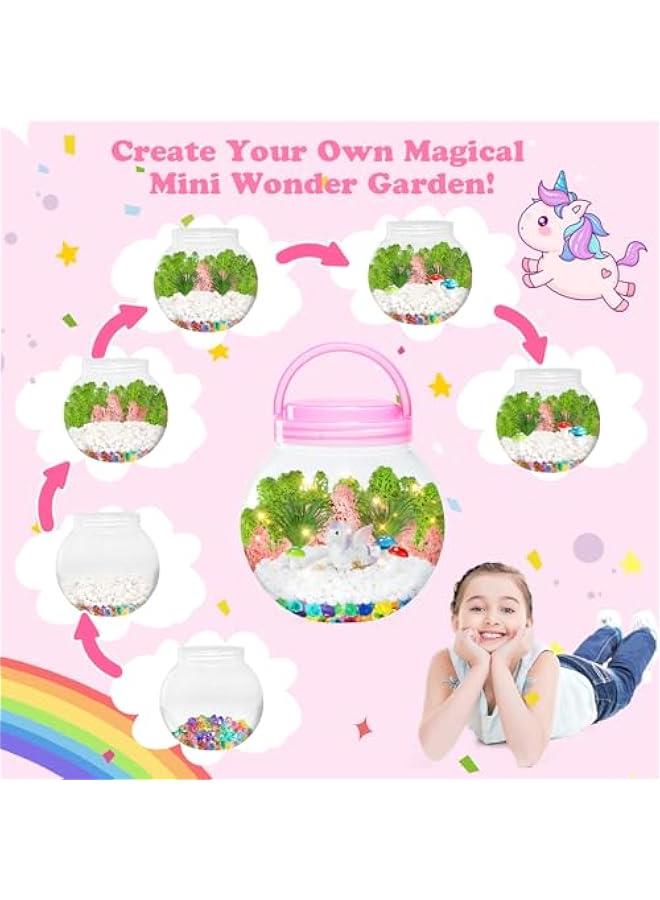Unicorn Terrarium Crafts Kit for Girls - Unicorn Craft Kit for Kids,Unicorn Toys for Girls,Kids  Girls Gifts for Teen Girls Age 3+ - Image 2