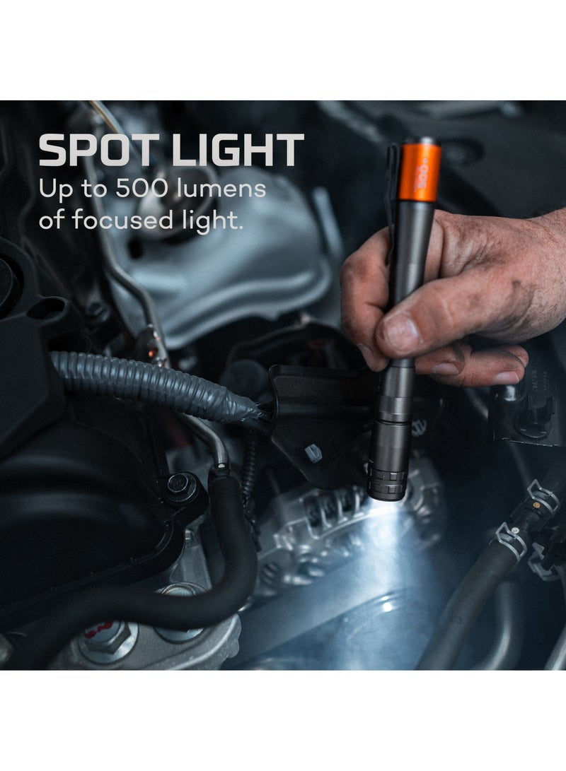NEBO INSPECTOR 500+ Rechargeable 500 Lumen Handheld Flashlight Featuring Flex-Fuel - Image 2