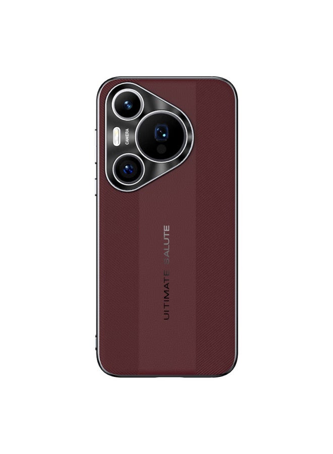 Stryfer Phone Case For Huawei Pura70, Protective Cover For Huawei P70, Purap70 Instant Transformation Into Master Lens, Full Protection, Shockproof, Embossed Luxury Electroplated Design For Men And Women, Ruby Red - Image 5