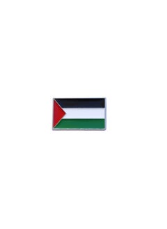 زاب شارة دبوس على شكل علم فلسطين الوطني (عبوة من قطعتين)  - Image 1