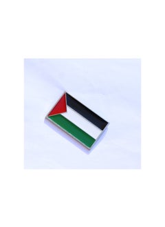 زاب شارة دبوس على شكل علم فلسطين الوطني (عبوة من قطعتين)  - Image 3