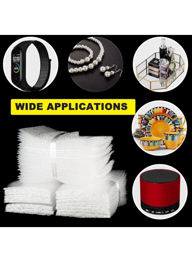 Bukela 100 Pcs 8" X 12" Bubble Bag Packaging Bags, Clear Bubble Bags, Double Layer Cushioning Packaging Bags for Mobile Packaging Storage Of Fragile Porcelain Tableware Electronics - Image 3