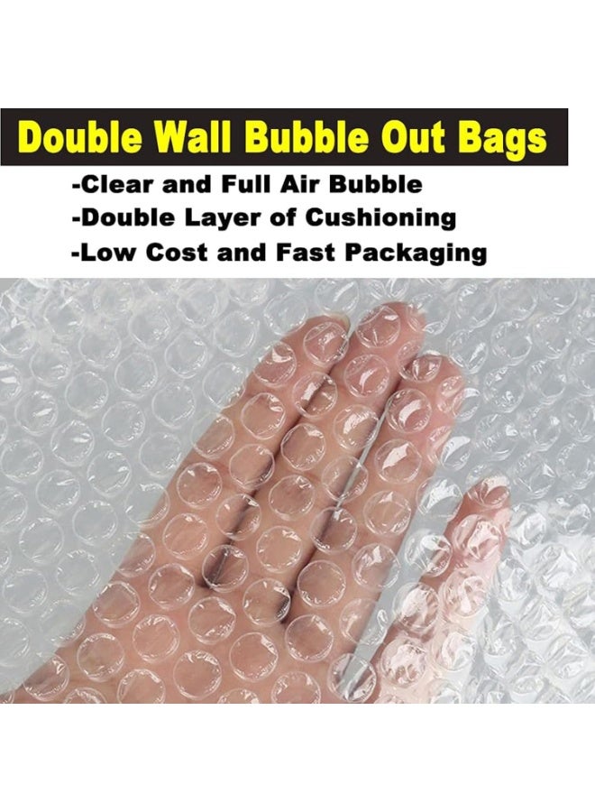 Bukela 100 Pcs 8" X 12" Bubble Bag Packaging Bags, Clear Bubble Bags, Double Layer Cushioning Packaging Bags for Mobile Packaging Storage Of Fragile Porcelain Tableware Electronics - Image 5