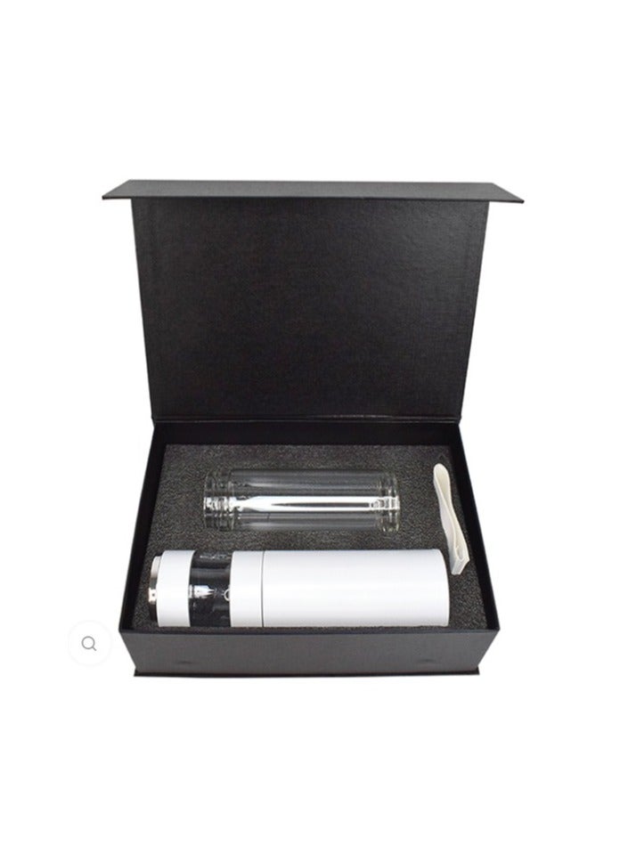 Vitacelli GIFT SETS : Tea Infuser Bottle ATM 30 : Glass Water Bottle Packing Magnetic Gift Box Size : 27.6 x 20.3 x 8.5 cm - Image 1