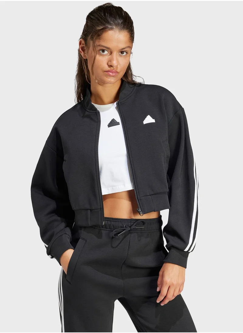 Adidas Future Icon 3 Stripe Bomber Jacket