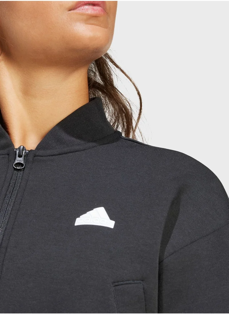 Adidas Future Icon 3 Stripe Bomber Jacket