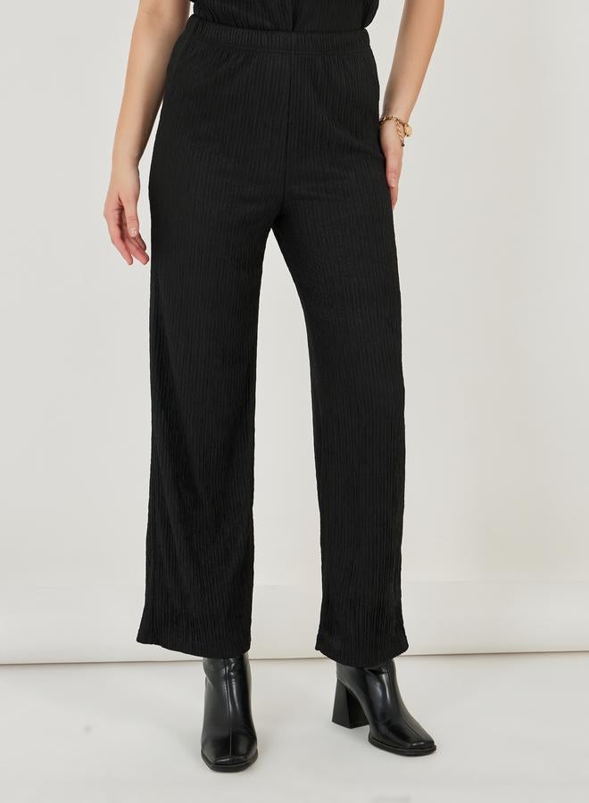 Styli Textured Waistcoat & Straight Leg Pants Co-Ords  - Image 4
