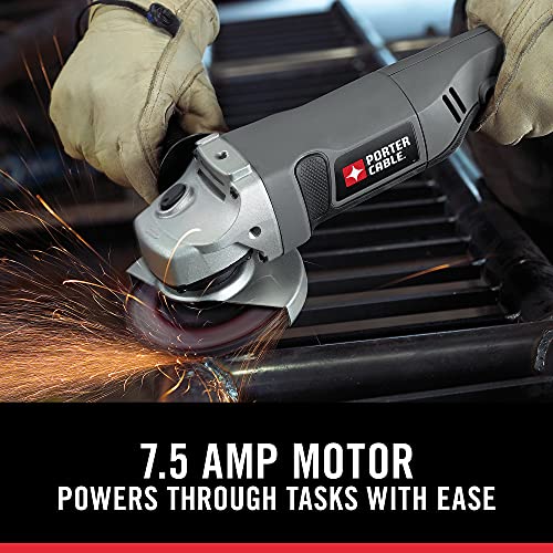 PORTER CABLE PORTER-CABLE Angle Grinder Tool, 4-1/2-Inch, 7.5-Amp (PC750AG) - Image 3