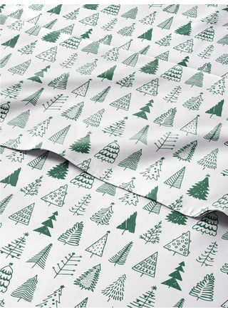 Split King Christmas Tree Sheet Set - Holiday Xmas Pattern Linen Set - Deep Pockets - Snug Fit - 4 Piece - Wrinkle Free - Comfy & Cooling Festive Winter Bedding - Easy To Care For - Kid Friendly - pzsku/Z3564FBC406CE9E74BAD9Z/45/1749668483/ef853480-6116-439b-bdb0-73b55a0d594c