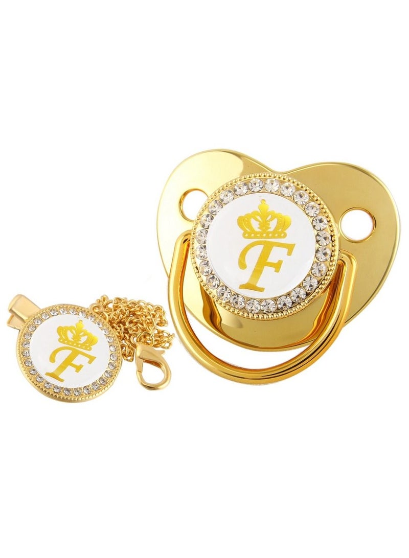 Loquat Alphabet Baby Shiny Diamond Pacifier
