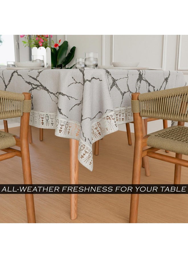 Kuber Industries Dining Table Cover | 60x90 Inch | 6-Seater Table Cover | Indoor & Outdoor Table Cloth | Hotels-Restaurants Table Cover | Dining Table Cloth | Marble Print | DTC | Light Grey - pzsku/Z3565208EF535F06F8165Z/45/_/1738306698/9ec1472a-4771-4593-bdfd-ef2ac9883d2f