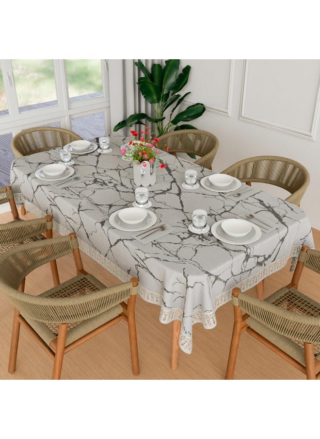 Kuber Industries Dining Table Cover | 60x90 Inch | 6-Seater Table Cover | Indoor & Outdoor Table Cloth | Hotels-Restaurants Table Cover | Dining Table Cloth | Marble Print | DTC | Light Grey - pzsku/Z3565208EF535F06F8165Z/45/_/1738306970/12c8b8aa-d47b-425e-beb3-c3e3dafd3fe0