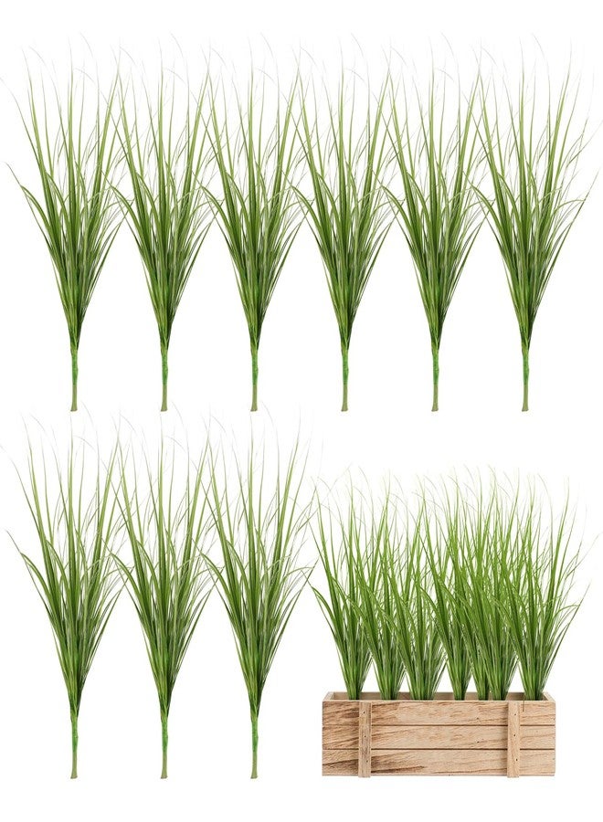 PRETYZOOM Artificial Grass 12 Pcs Faux Greenery Stems 11.81X8.66X8.66 Inch Lifelike Simulation Plant Decorations for Indoor Outdoor Home Garden Office Display - Image 1