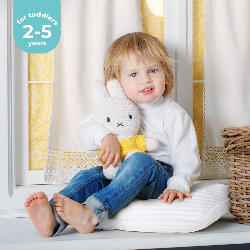 Utopia Bedding Toddler Pillow (White, 2 Pack), 14x19 Small Pillow for Kids, Soft and Breathable Cotton Blend Shell, Polyester Filling, Perfect for Toddler Bed and Travel (Intended for Age 2 and up) - Image 3