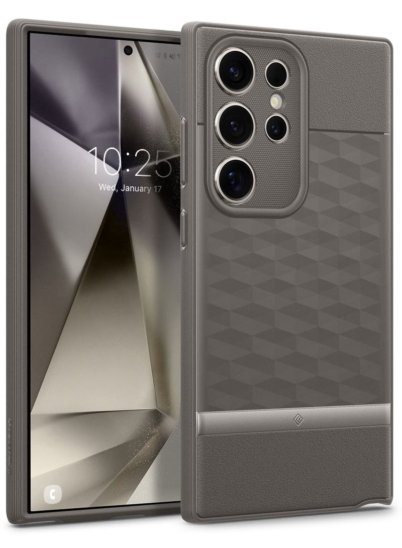 Caseology غطاء حماية بارالاكس لهاتف سامسونج جالكسي S24 ألترا (2024) - رمادي فاتح - Image 1