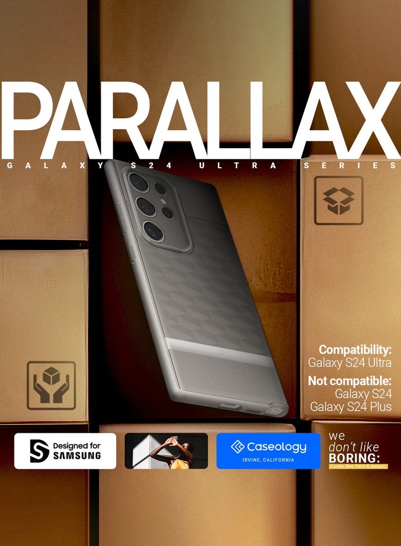 Caseology غطاء حماية بارالاكس لهاتف سامسونج جالكسي S24 ألترا (2024) - رمادي فاتح - Image 2