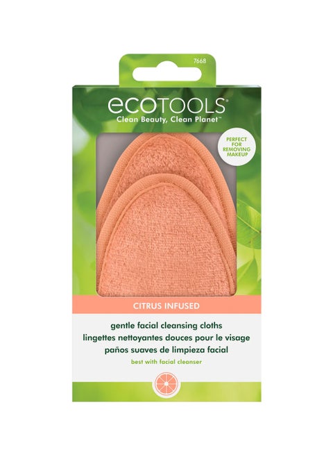 Gentle Facial Cleansing Cloths, 2 Pack - Brown