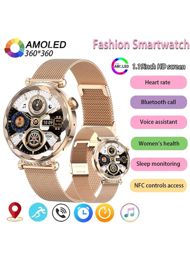 RollsTimi  New Ladies Smart Bluetooth AI Watch, Smart Bracelet, Multi-Function Sports Mode Setting, Equipped with Bluetooth 5.3, Answer/Make Calls, Multi-Language Selection RT-HK88 - Image 1