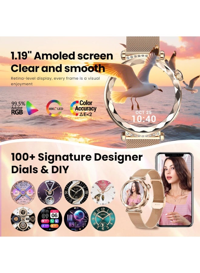 RollsTimi  New Ladies Smart Bluetooth AI Watch, Smart Bracelet, Multi-Function Sports Mode Setting, Equipped with Bluetooth 5.3, Answer/Make Calls, Multi-Language Selection RT-HK88 - Image 2