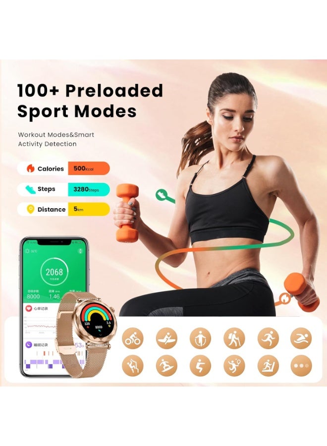 RollsTimi  New Ladies Smart Bluetooth AI Watch, Smart Bracelet, Multi-Function Sports Mode Setting, Equipped with Bluetooth 5.3, Answer/Make Calls, Multi-Language Selection RT-HK88 - Image 3