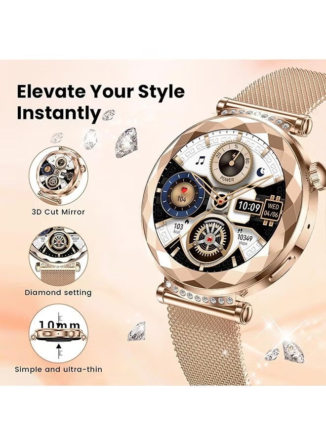 RollsTimi  New Ladies Smart Bluetooth AI Watch, Smart Bracelet, Multi-Function Sports Mode Setting, Equipped with Bluetooth 5.3, Answer/Make Calls, Multi-Language Selection RT-HK88 - Image 4