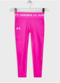 UNDER ARMOUR Girls' Armour Ankle Crop Leggings  - Image 1
