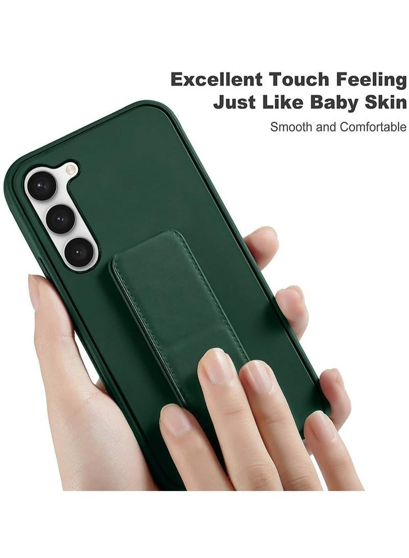 TIGER Samsung Galaxy S24 Plus Case Cover | Premium Silicone for Soft-Touch Protection | Vertical & Horizontal Hand Strap for Secure Grip | Magnetic Car Mount Compatible | Built-in Kickstand for Hands-Free Viewing | Shockproof & Scratch-Resistant | Slim & Stylish Protective Cover for Samsung Galaxy S24 Plus Green - Image 2
