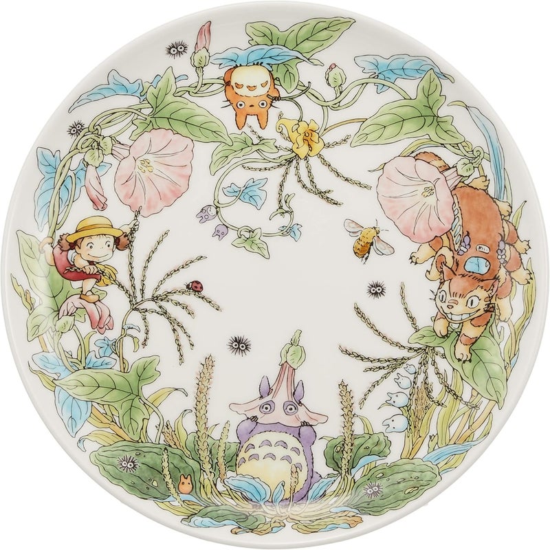 Noritake Noritake T50116A46604 My Neighbor Totoro Plate 91 inches 23 cm Hiruga HirugaHirugaHirugaHen Microwave Safe 1 Piece Bone China - Image 1
