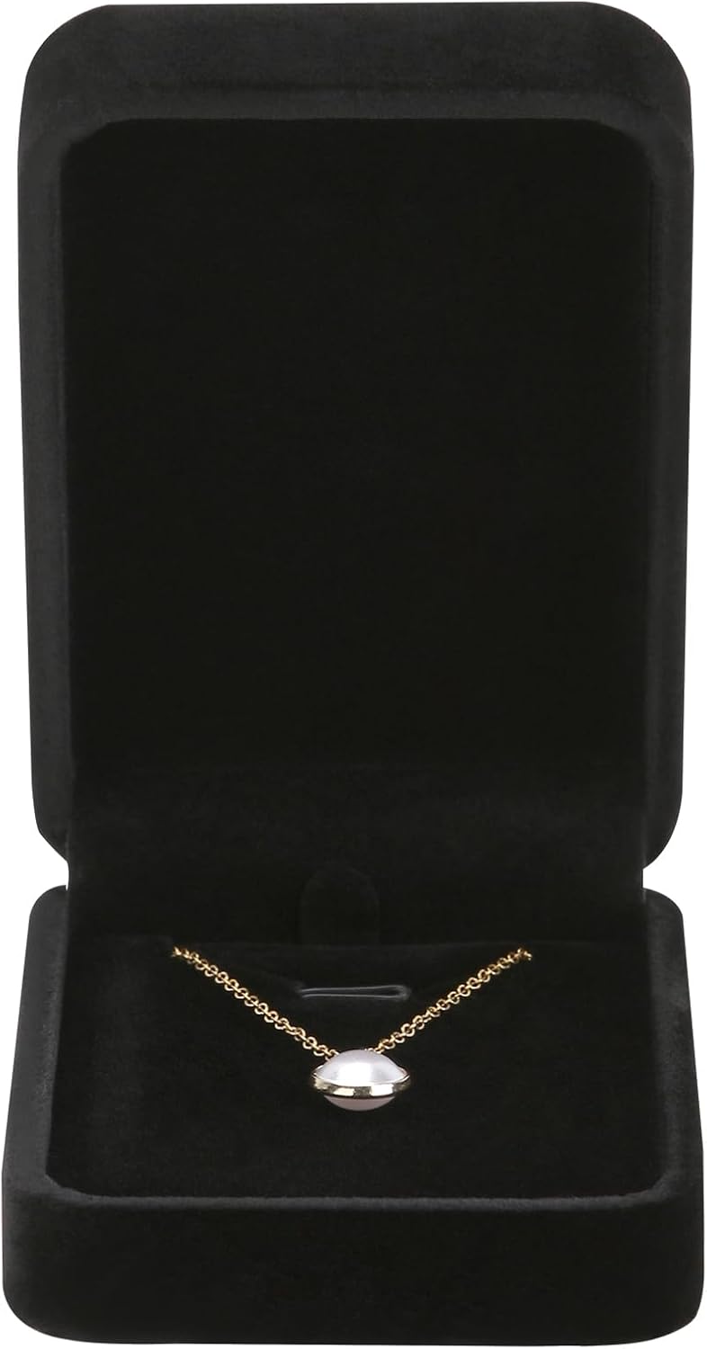 LETURE 6 Pieces Velvet Jewelry Gift Boxes for Necklace Pendant Bracelet Ring Earring, Jewelry Storage Display Case for Christmas Wedding Engagement Birthday Anniversary (Pendant Box STYLE-6PCS) - Image 5