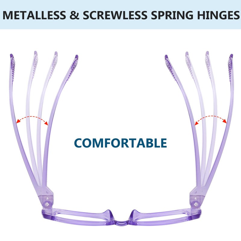 آي كيبر Eyekpper Metalless Screwless Dring المفصلية القراءة نظارات القراءة للنساء - 6 حزمة متينة القراء للسيدات +1.75 - Image 5
