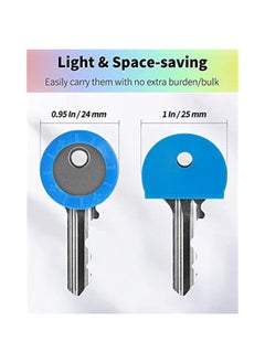 Generic 16 Pack Key Cap Tags In 8 Assorted Colors Plastic Key Id Coding Tag Covers For Standard Flat House Keys 2 Styles  - Image 3