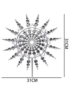 HALAMODO Wind Spinner, Unique and Magical Metal Windmill, 3D Wind-Powered Rotating Windmill, Outdoor Wind Spinners,  Wind Sculpture, Wind Catchers,  for Yard and Garden Outdoor  - Image 2