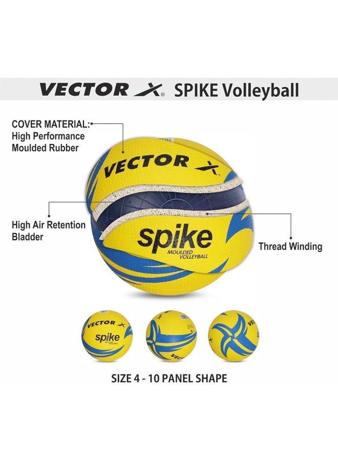 Vector X Spike Rubber Volleyball – Durable Indoor & Outdoor Volleyball with Pump for Training & Matches - Image 3
