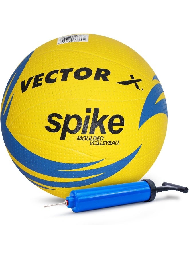 Vector X Spike Rubber Volleyball – Durable Indoor & Outdoor Volleyball with Pump for Training & Matches - Image 1
