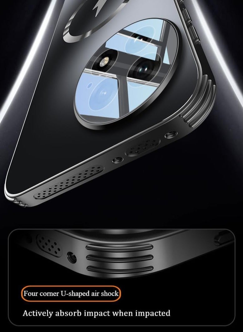 VKL Magnetic Case Compatible with OnePlus 13, Built In Magnetic Attraction and Lens Film, Support Wireless Charging, Seismic and Anti Fall Cover for OnePlus 13 (Black) - Image 3
