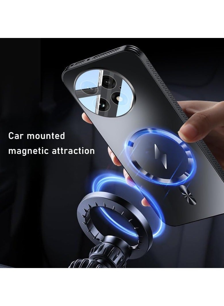 VKL Magnetic Case Compatible with OnePlus 13, Built In Magnetic Attraction and Lens Film, Support Wireless Charging, Seismic and Anti Fall Cover for OnePlus 13 (Black) - Image 4