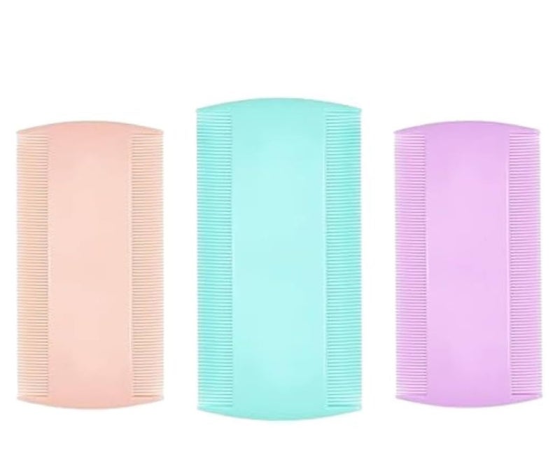 Thread And Work Nits Removal Comb 3 Pcs Multicolour Fine Teeth Hair Accessory - Image 4