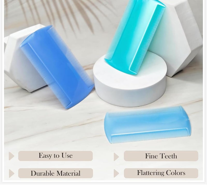 Thread And Work Nits Removal Comb 3 Pcs Multicolour Fine Teeth Hair Accessory - Image 3