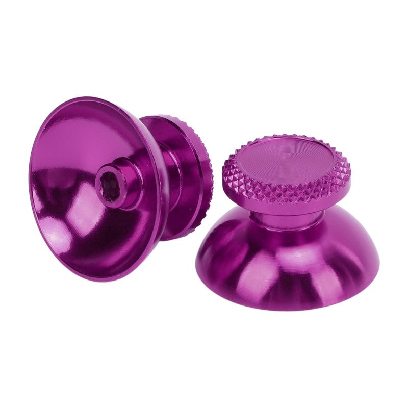 Metal Analog Grips Purple Controller Aluminum Alloy Metallic Joystick - Textured Thumbsticks for Enhanced Gaming Experience - Image 3