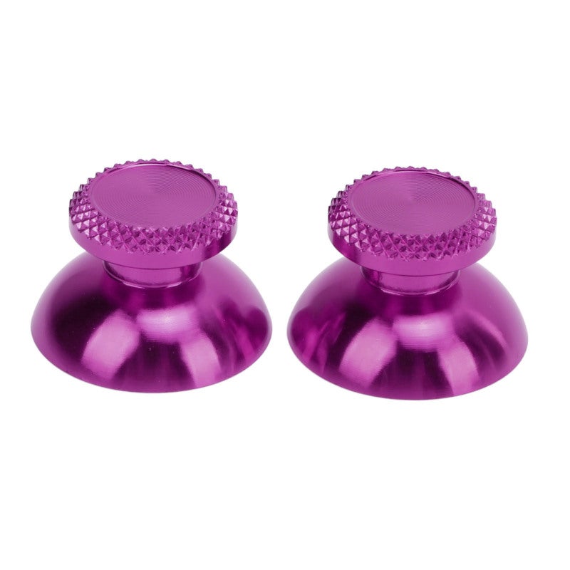 Metal Analog Grips Purple Controller Aluminum Alloy Metallic Joystick - Textured Thumbsticks for Enhanced Gaming Experience - Image 1
