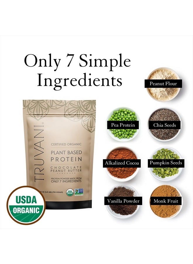 Truvani Vegan Protein Powder | Chocolate Peanut Butter | 20g Organic Plant Based Protein | 20 Servings | Pea Protein for Women and Men | Keto | Gluten & Dairy Free | Low Carb | No Added Sugar - Image 5