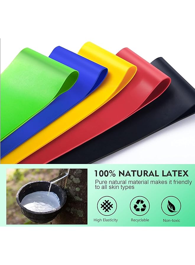 SKY-TOUCH 5PCS/Set Resistance Band fitness 6Levels Latex Gym Strength Training Rubber Loops Bands Fitness CrossFit Equipment Yoga Exercise Pull Rope Elastic Bands for Fit - Image 3