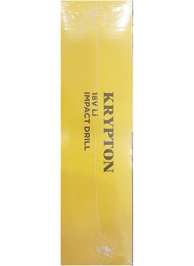 KRYPTON - 18V Li Percussion Drill Kpd1813C Sa 2 Speed Impact Gearbox Chuck Size 10 Mm No Load Speed 0 350 0 1100 Rpm Ergonomic Design With 2 Batteries Black And Yellow - Image 1
