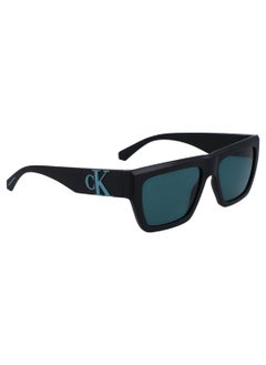 Calvin Klein Jeans Men's Rectangular Sunglasses - CKJ23653S-002-5517 - Lens Size: 55 Mm  - Image 2